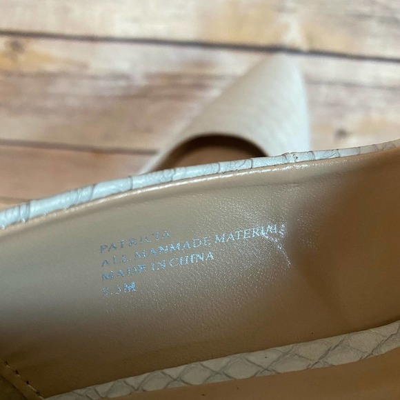 Kaari Blue Patricia Flared Heel Pump in White Snake - Picture 7 of 8